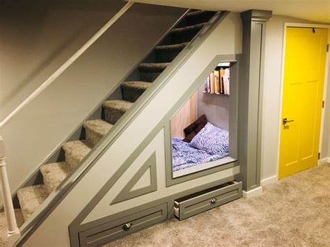 Bed Under Basement Stairs