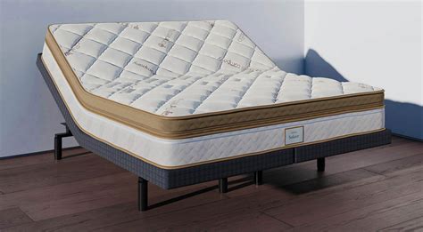 bed with adjustable firmness dial