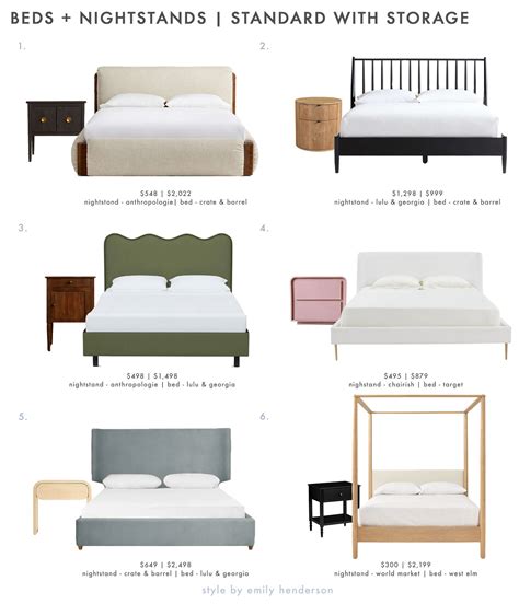 Bed With Different Nightstands