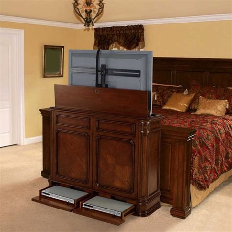 Bed With Retractable Tv Stand