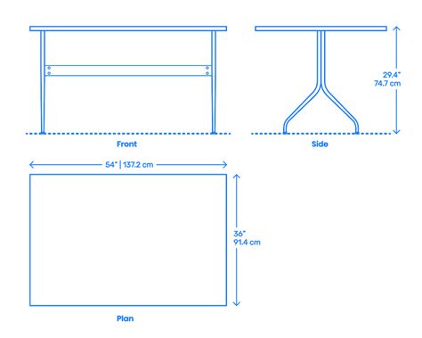 Bed Work Table Dimensions