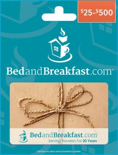 bedandbreakfast gift card