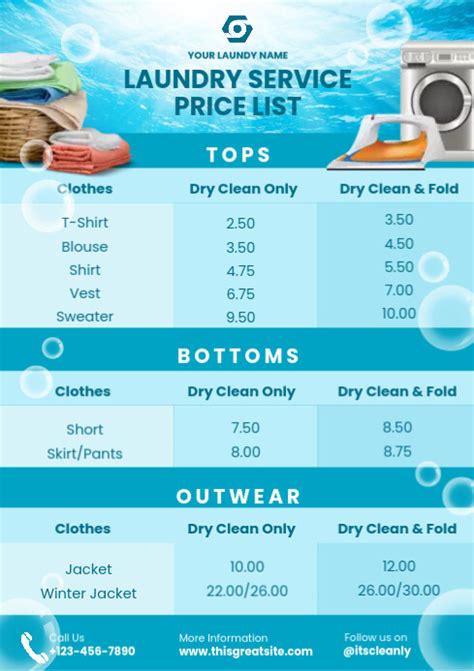 Bedding Laundry Prices