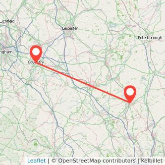 bedford to coventry train