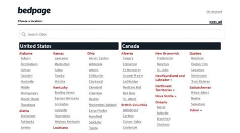 bedpage classified