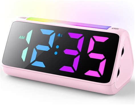 Bedside Alarm Clock Pink