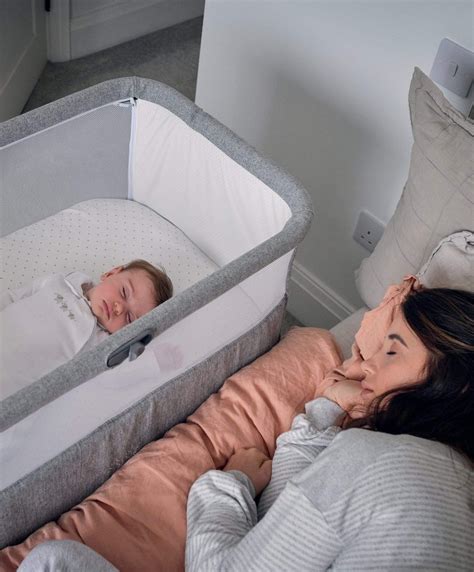 Bedside Crib Grey