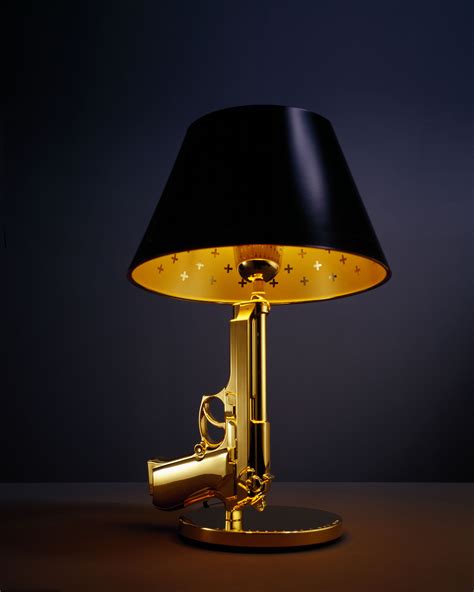 Bedside Table Gun Lamp