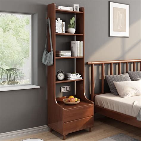 Bedside Table With Bookshelf