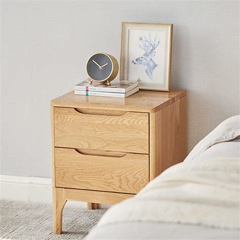 Bedside Tables Light Oak
