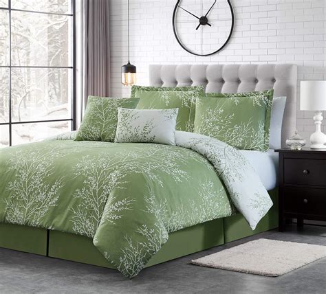bedspreads queen size sage green