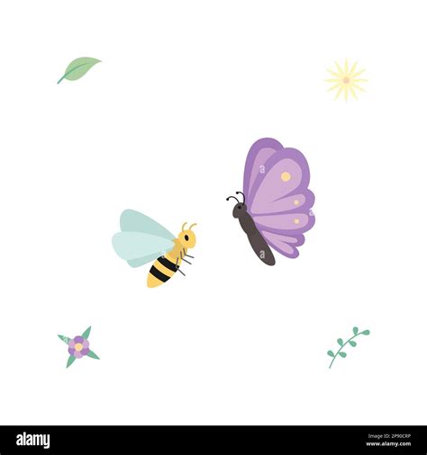 Bee And Butterfly Relation