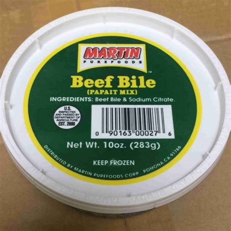 beef bile uses