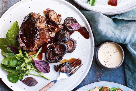 Beef Cheeks And Mushrooms