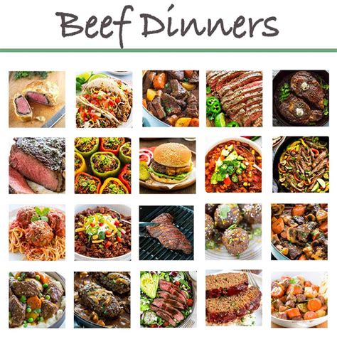Beef Entrees Ideas
