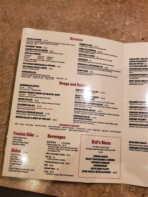 Beef Haus Menu