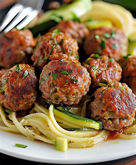 Beef Meatballs With Zucchini