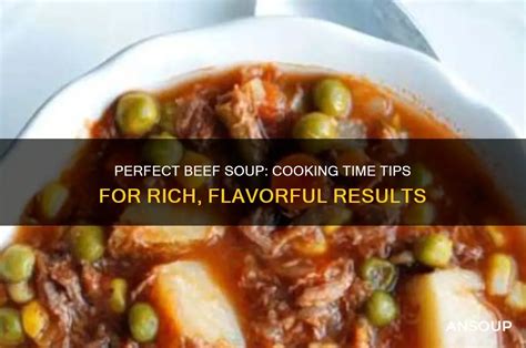 Beef Soup Cooking Time