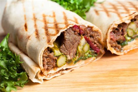 Beef Strips In A Wrap