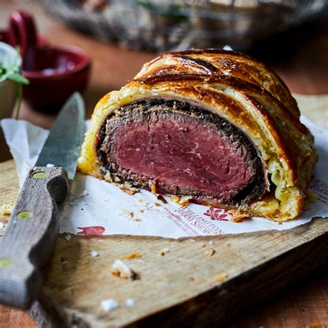 beef wellington with mixed mushrooms