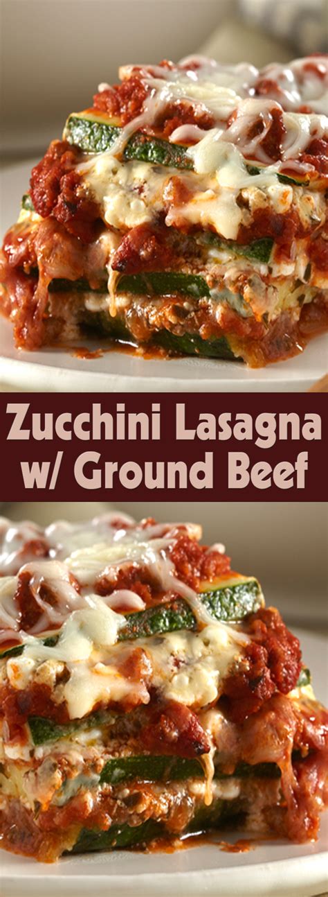 Beef Zucchini Lasagna