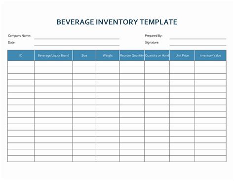 Beer Inventory Spreadsheet Free Spreadsheet Collections for Beer