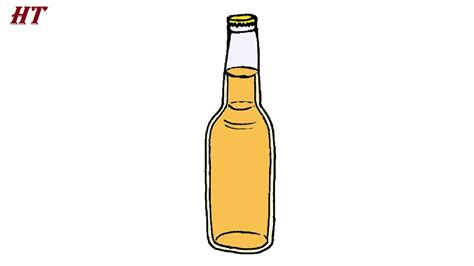 Beer Bottle Drawing Simple