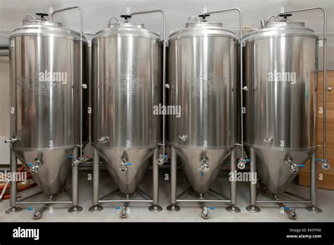 beer brewing tanks