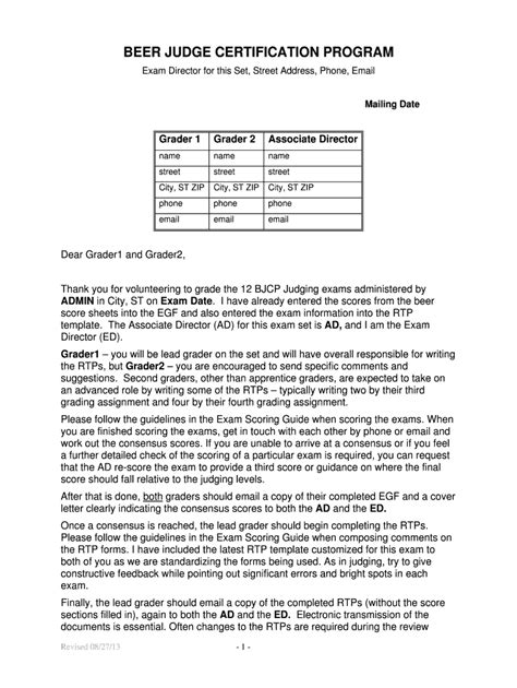 Beer Judge Certification