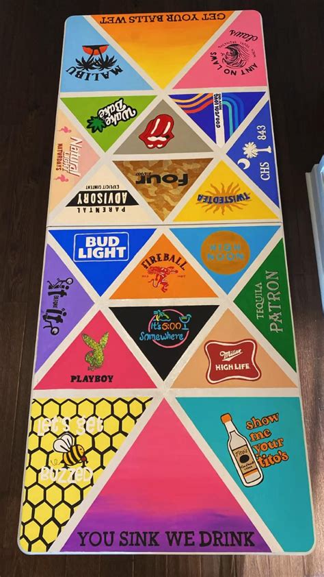Beer Pong Table Decals