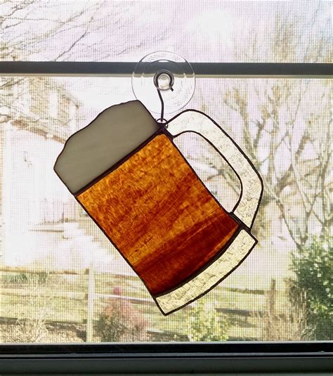 beer stein stained glass