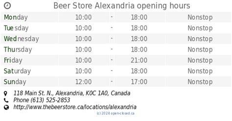 beer store hours today