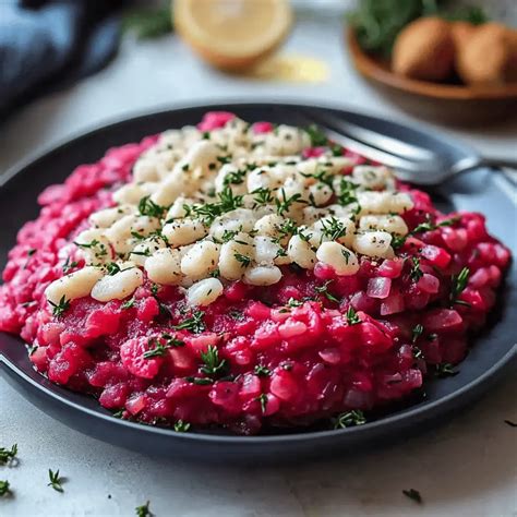 Beet Risotto For Two
