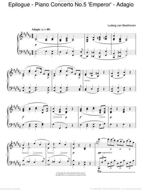 beethoven klavierkonzert 5 adagio
