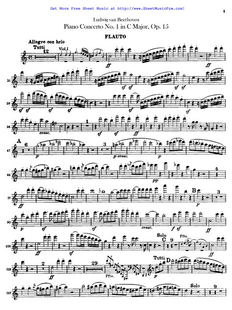 beethoven piano sheet music