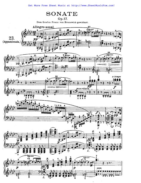 beethoven piano sonata no 23