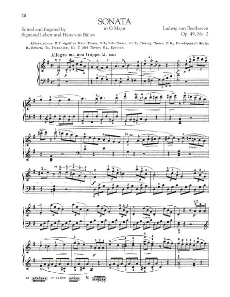 beethoven piano sonata op 49