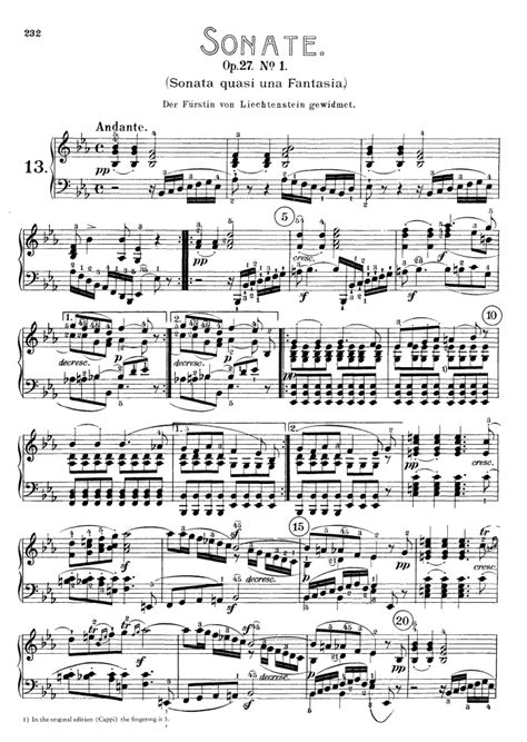 beethoven sonata op 27 no 1