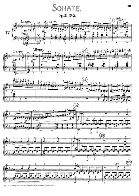 beethoven sonata op 31 no 2
