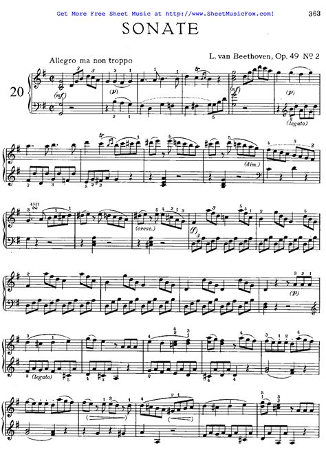 beethoven sonatas sheet music