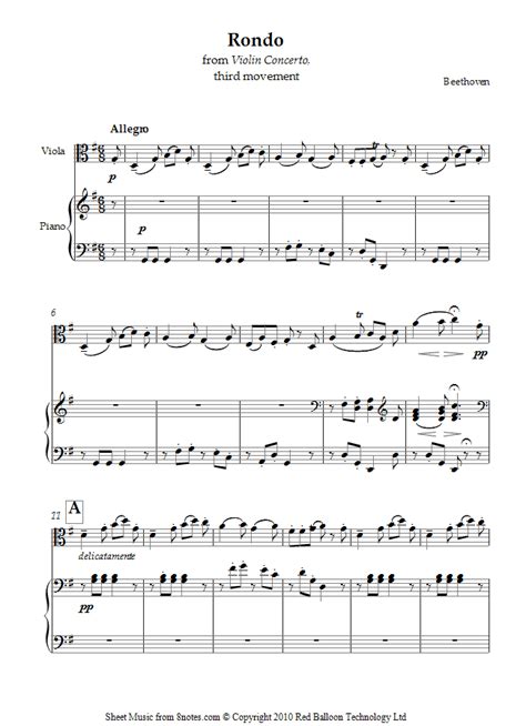 beethoven violin concerto third movement