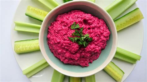 Beetroot And Feta Cheese Dip