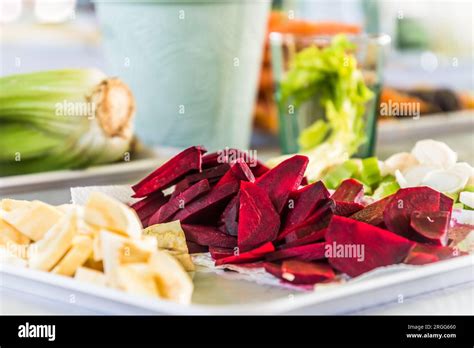 Beets Cut into Small Pieces