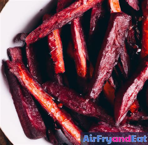 beetroot fries on plate