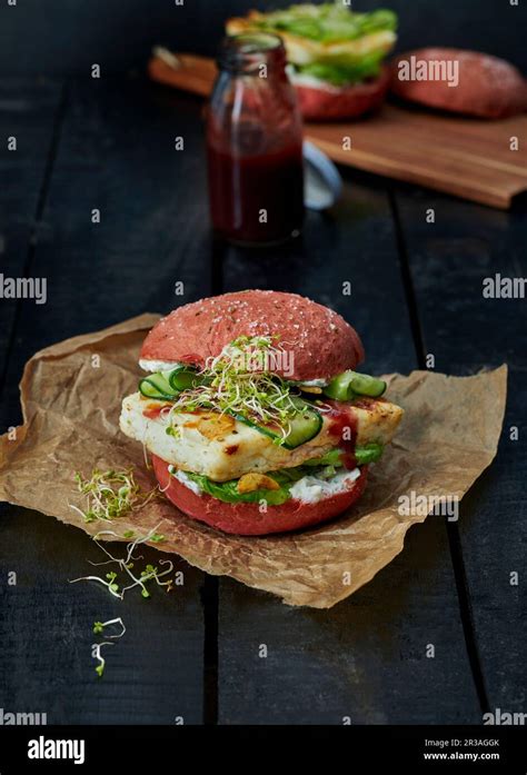 Beetroot Ketchup on Burger