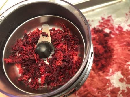 Grind the Beetroot into Powder