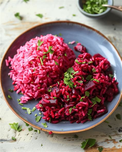 beetroot rice with vegetables