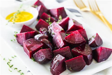 Beetroot roasting in the oven