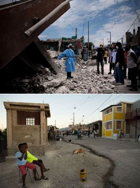 before and after haiti earthquake