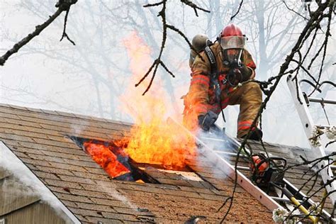 before cutting an opening in a roof firefighters should